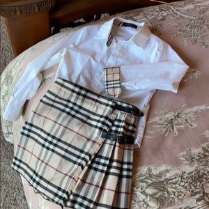 Burberry Top and Skirt set